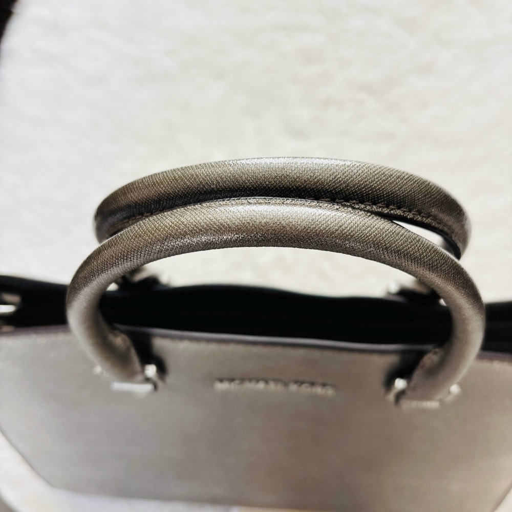 Michael Kors Metallic Olive Brown Satchel/Shoulder Bag - Picture 9 of 16